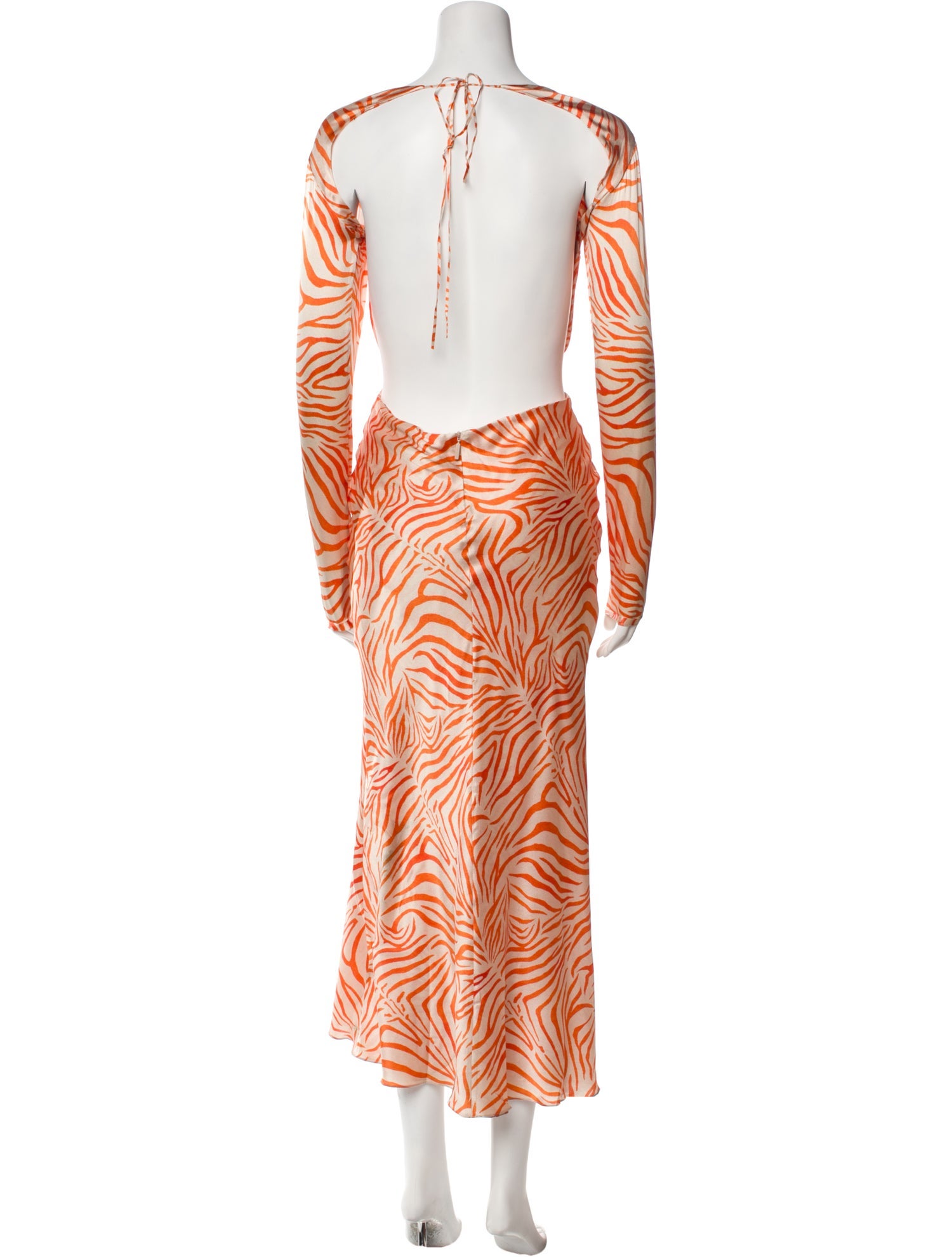Adriana Iglesias Silk Long Dress